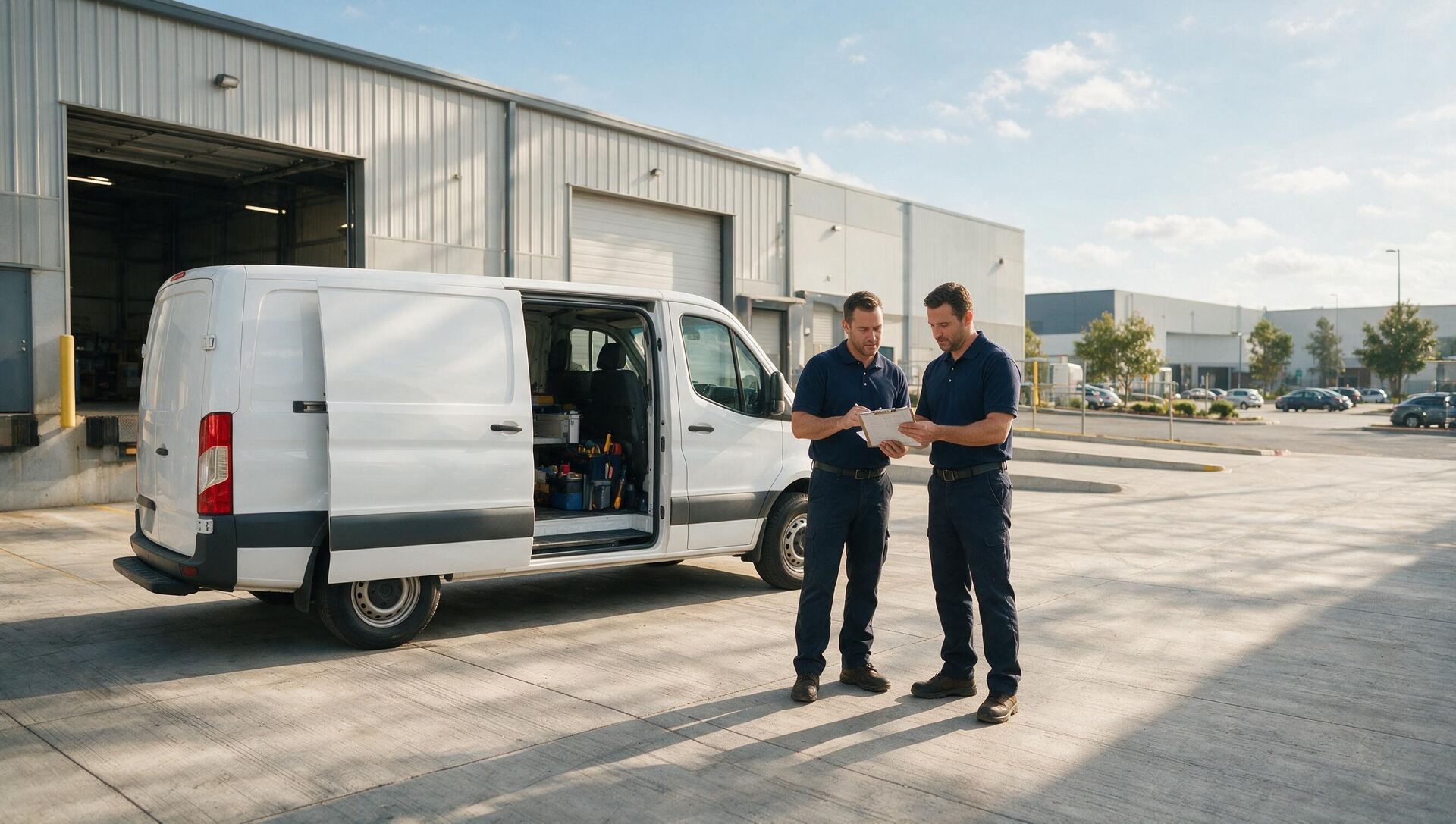 Independent service professional at work